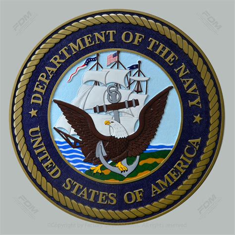United States Department Of The Navy Wall Plaque Factory Direct Models