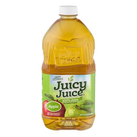Juicy Juice 100 Juice No Added Sugar Apple 64 Oz Apple Juice
