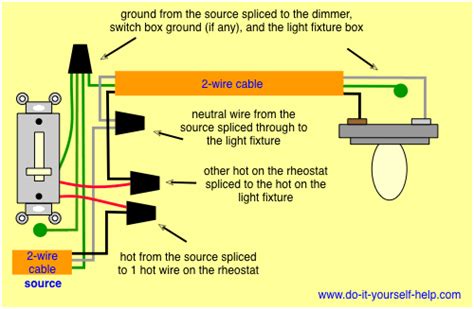 Wire diagram for light switch. Light Switch Wiring Diagrams - Do-it-yourself-help.com