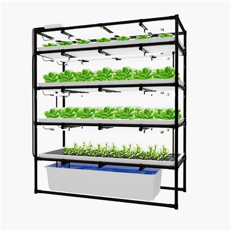 15m 4 Layers Hydroponic Growing System Planting Tray Tankgrowing
