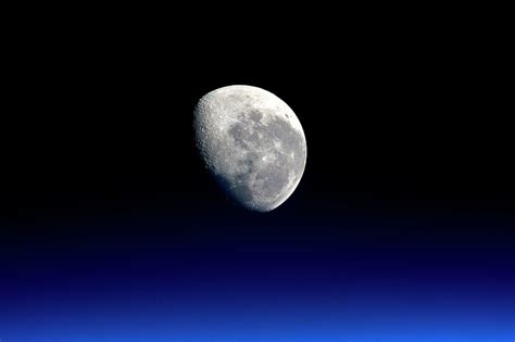 Moon From The International Space Station Photograph By Nasaesa