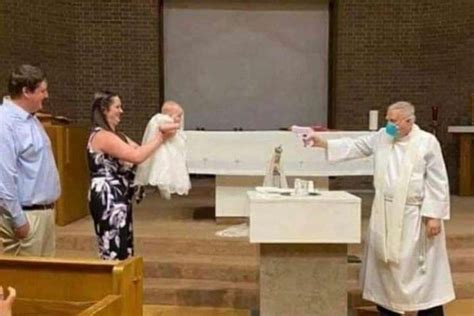 Catholic Priest Says Squirt Gun Baptism Photo Meant To Be Funny