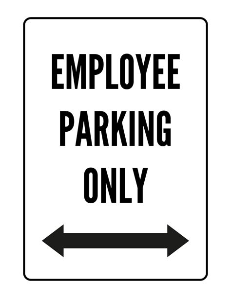 Employee Parking Sign Template Fill Out Sign Online And Download Pdf