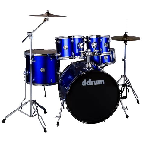 D2 Cobalt Blue Complete Drum Set With Cymbals Ddrum