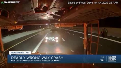 Dash Cam Footage From A Deadly Wrong Way Crash