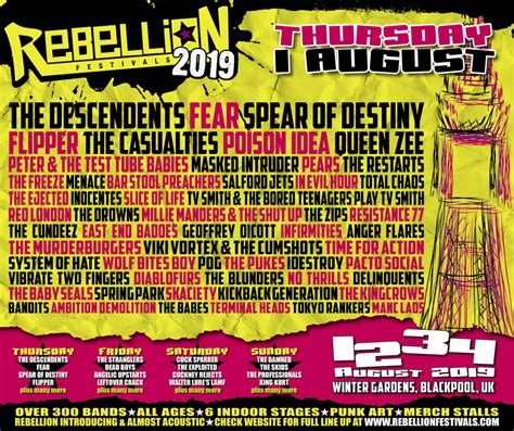 Pirates Press Records Bands Playing Rebellion Fest 2019 Pirates Press Records