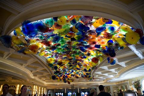 Famous Hand Blown Glass Flower Ceiling In Bellagio Lobby … Flickr