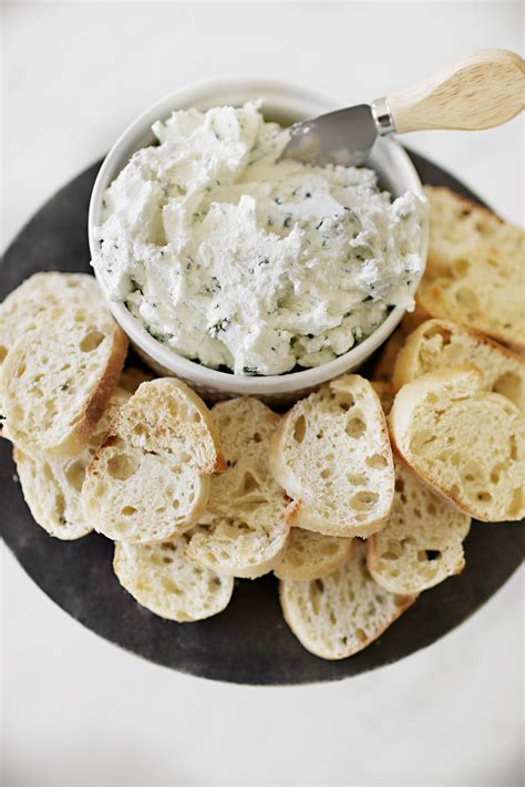 Goat Cheese And Herb Spread Appetizer Kara Layne