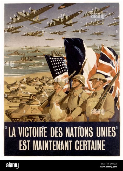Allied Propaganda Poster Stock Photo Alamy