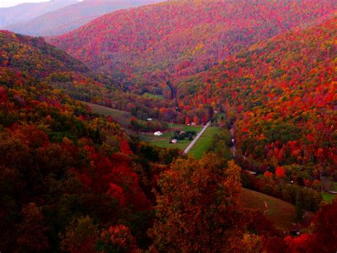 Across The Universe Autumn Mountain Village Scene