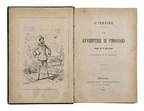 Le Avventure Di Pinocchio Storia Di Un Burattino Illustrata Da E