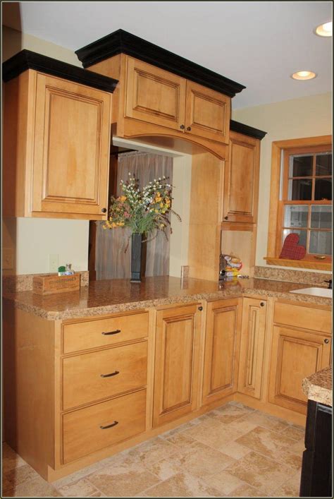 Or your neighbors house in this case!the project on this page was how would you add crown moulding to cherry colored cabinets? 10 Beautiful Kitchen Cabinet Crown Molding Ideas 2020