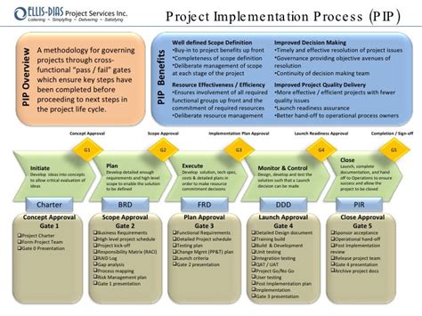 Project Implementation Process Pip Quick Reference