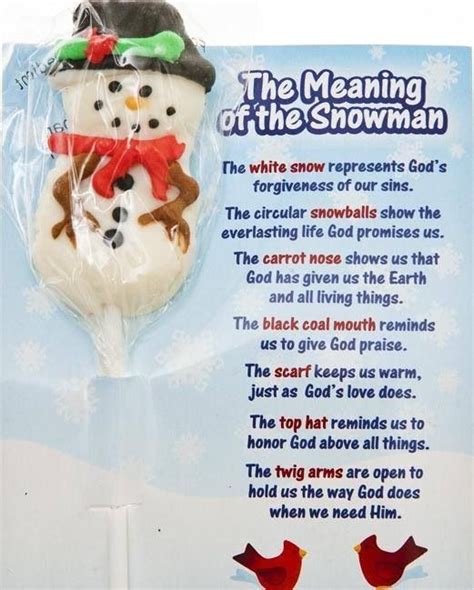 The Meaning Of Snowmen Christian Christmas T Winter Crafts Preschool Homemade Christmas Ts