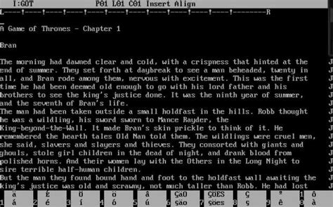 George Rr Martin Uses Dos Pc With Wordstar 40 To Write Game Of