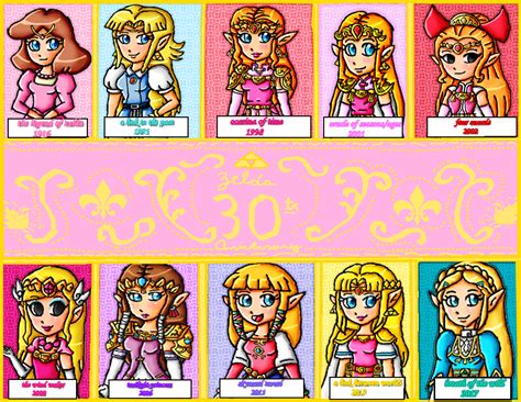Evolution Of Princess Zelda