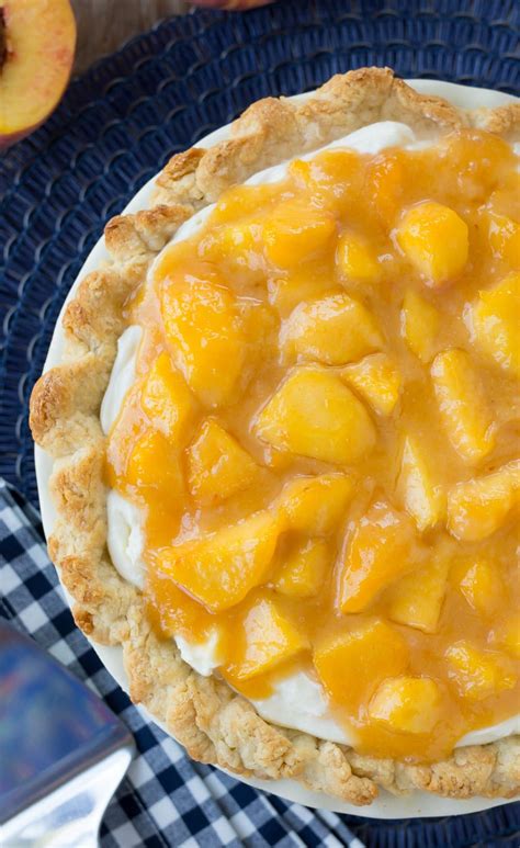 Homemade Fresh Peach Pie | Pie With Cream Cheese Filling | Recipe in ...