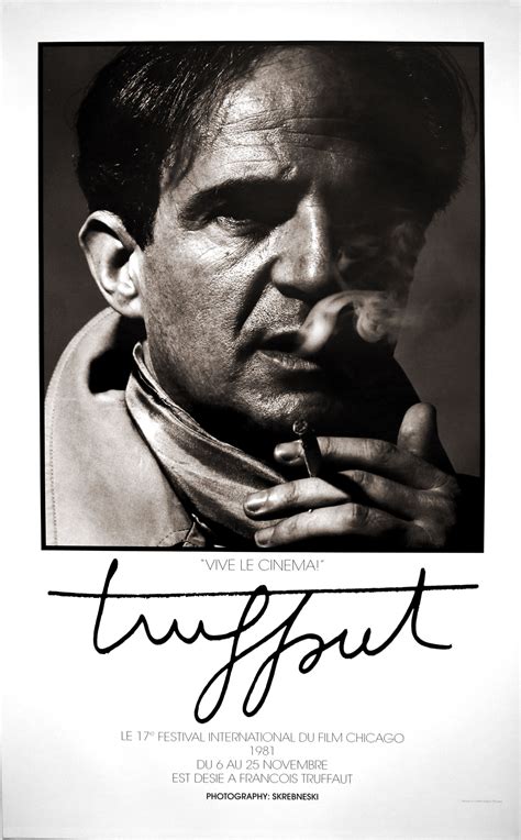 Tribute Poster Francois Truffaut Cinema Chicago Online Store