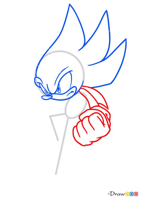 How To Draw Hyper Sonik Sonic The Hedgehog