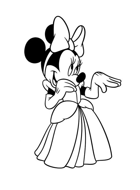 Minnie Princesse Disney Coloriage Minnie Coloriages Pour Enfants