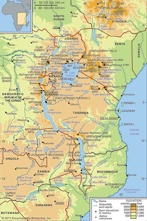 Physical Map Of Rift Valley Gambaran