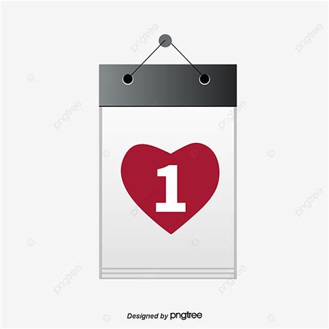 Vector Calendar February 14 Valentine's Day, Calendar ...