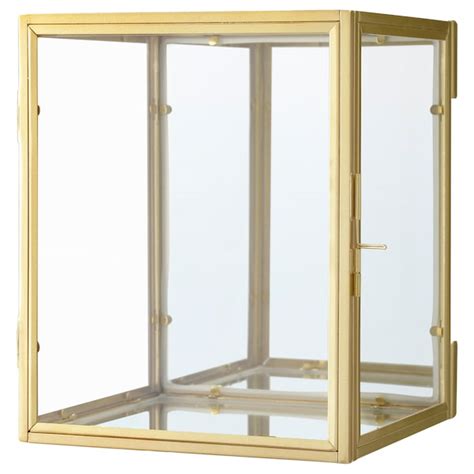 Bomarken Caixa Pexposição Dourado 17x20x16 Cm Ikea