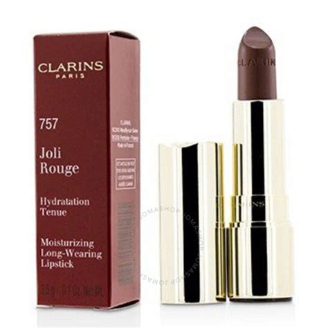 clarins ladies joli rouge long wearing moisturizing lipstick 757 moka makeup 3380810191455