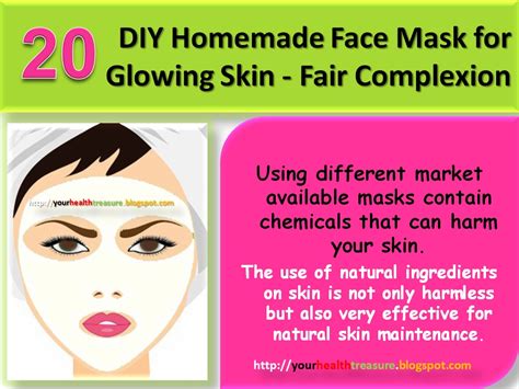 20 Diy Homemade Face Mask For Glowing Skin Fair Complexion Health