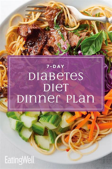 7 Day Diabetes Diet Dinner Plan Diabetic Meal Plan Healthy Healthy