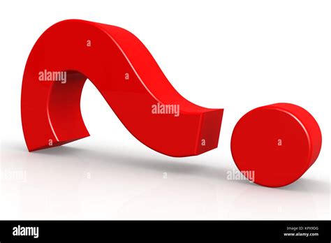 Red Question Mark On Isolate White Background Stock Photo Alamy