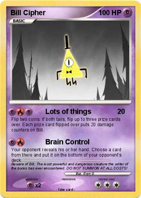 Pokémon Bill Cipher 15 15 Lots Of Things My Pokemon Card