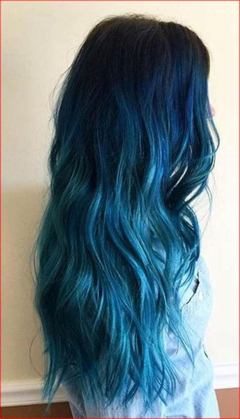 Turquoise Blue Ombre Hair Color Hair Colour Style Blue Ombre Hair