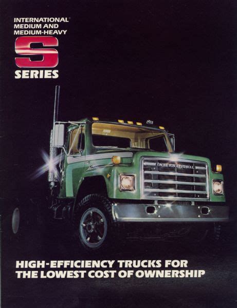 International S Series Truck Brochure Book Or Pamphlet Wisconsin