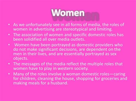 Ppt Portrayal Of Women In Media Powerpoint Presentation Free