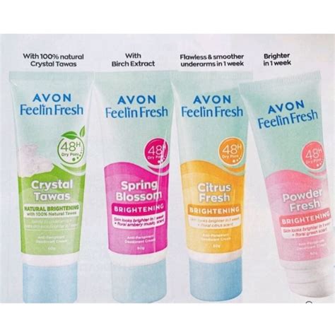 Avon Quelch Feelin Fresh Cream Deodorant 60g Shopee Philippines