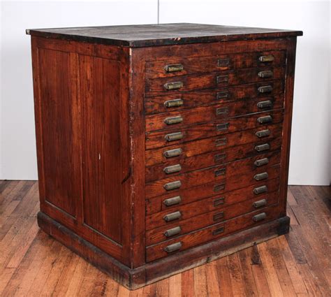 Each worker certainly has files that need to be stored safely. Antique Oak Printer's Flat File Cabinet | 1stdibs.com ...