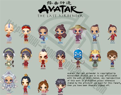 Avatar The Last Airbender Set By Shiki Tenken On Deviantart