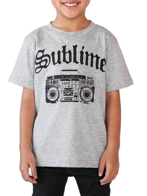 sublime-sublime-t-shirt-retro-boom-box-gray-rock-band-tee-toddler-infant-walmart-com