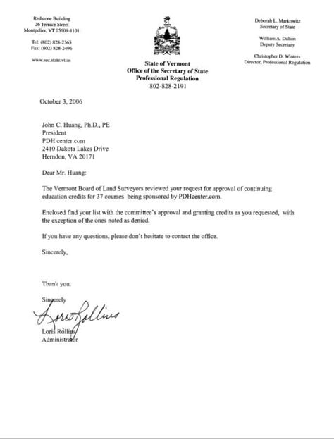 Approval Letter Template