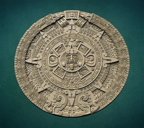 Mayan Aztec Calendar 3d Printable Model Cgtrader