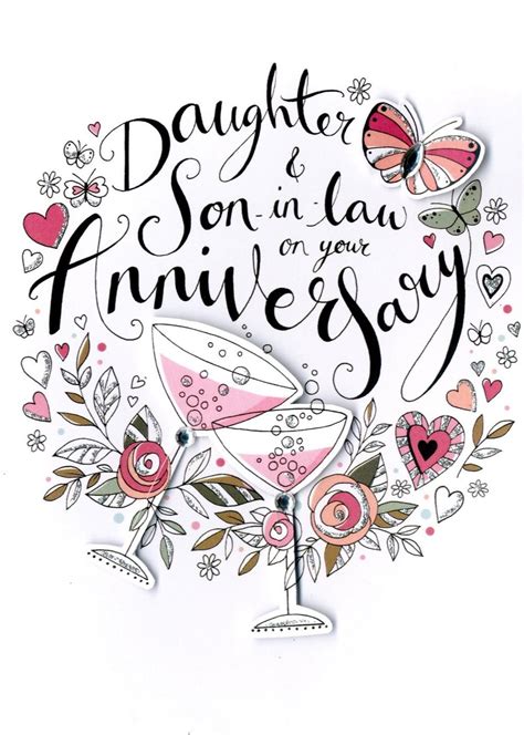 Take your pick from the ran Daughter & Son-In-Law Anniversary Card | Cards | Happy ...