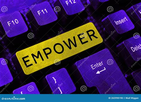 Text Showing Inspiration Empower Business Concept To Give Power Or