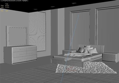 Modern Bedroom Interior Scene Vray 3d Model 20 Max Dwg Obj 3ds