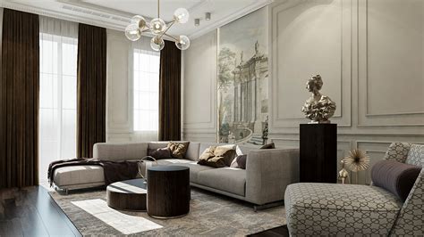 Contemporary Extravagance Ll Living Room On Behance