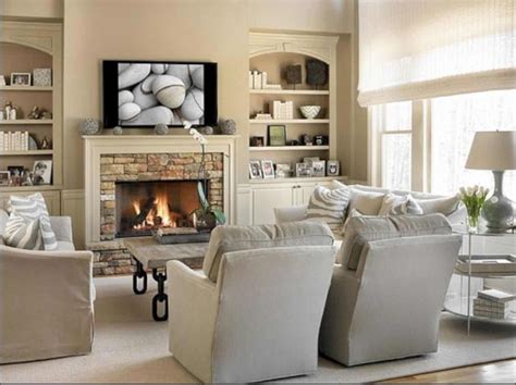 Living Room Furniture Arrangement With Fireplace Photos