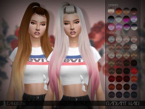The Sims Resource Leahlillith Radiant Hair