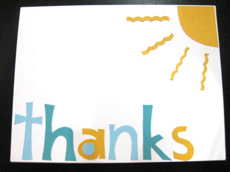 Sunshine Y Thank You Card Thank You Cards Card Making Cards