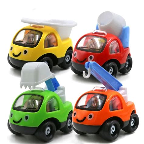 New Plastic Cute Engineering Cars Shaped Toy Model Hobby Toys Car Kids