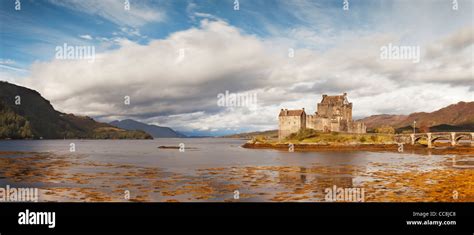 Eilean Donan Castle Highland Scotland Is Situated On Loch Duich And